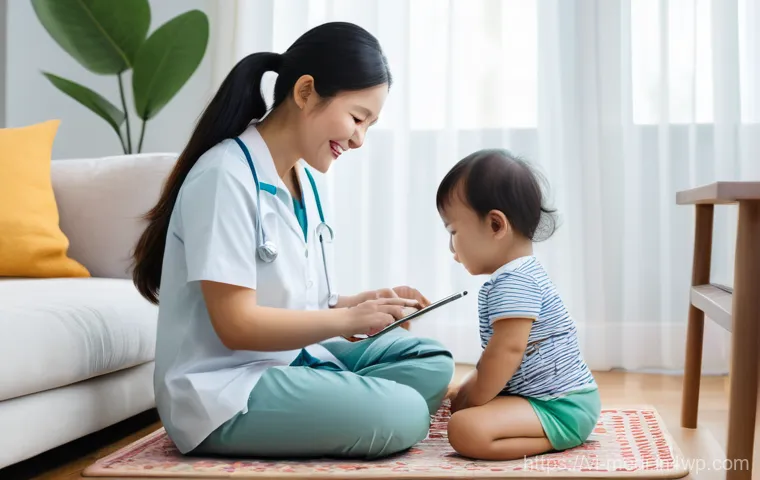 원격의료 서비스의 사용자 참여 증진 방안 - **Prompt 1: Family Telehealth Consultation at Home**
    "A heartwarming scene depicting a young Vie...