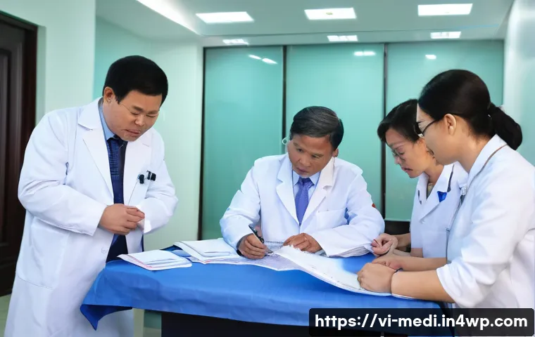 원격의료 서비스의 변화하는 정책 환경 - A high‑resolution photorealistic scene inside a Vietnamese provincial hospital conference room showi...